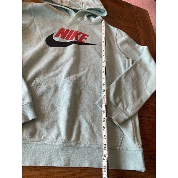𝅺nike Hoodie Mens Small Blue Pullover Sweatshirt Teal Blue Green - Picture 3 of 6